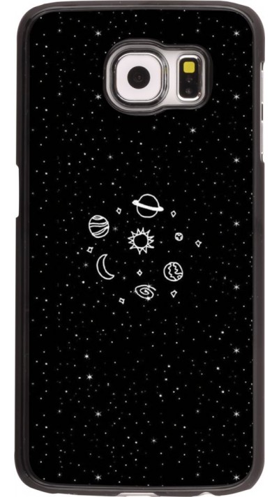 Hülle Samsung Galaxy S6 edge - Space Doodle