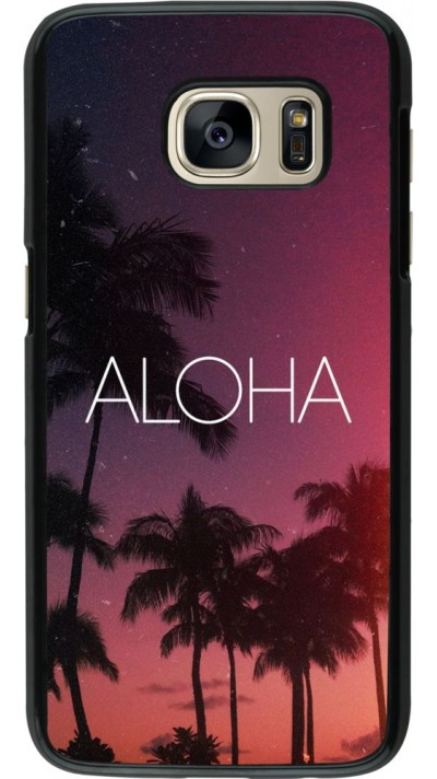Hülle Samsung Galaxy S7 - Aloha Sunset Palms