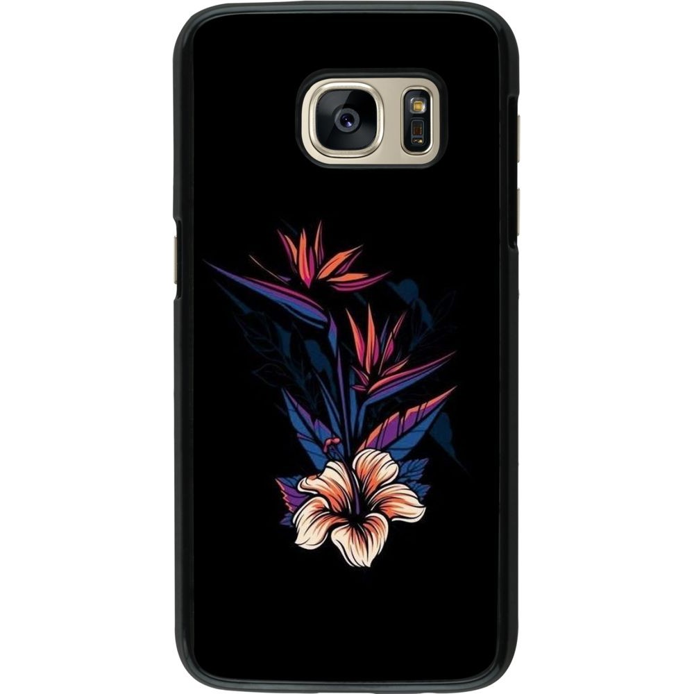 Coque Samsung Galaxy S7 - Dark Flowers