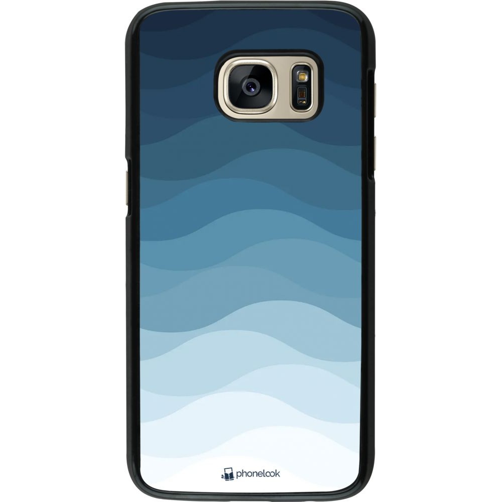 Hülle Samsung Galaxy S7 - Flat Blue Waves