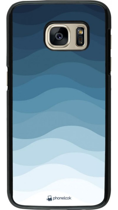 Coque Samsung Galaxy S7 - Flat Blue Waves