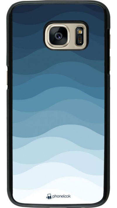 Coque Samsung Galaxy S7 - Flat Blue Waves