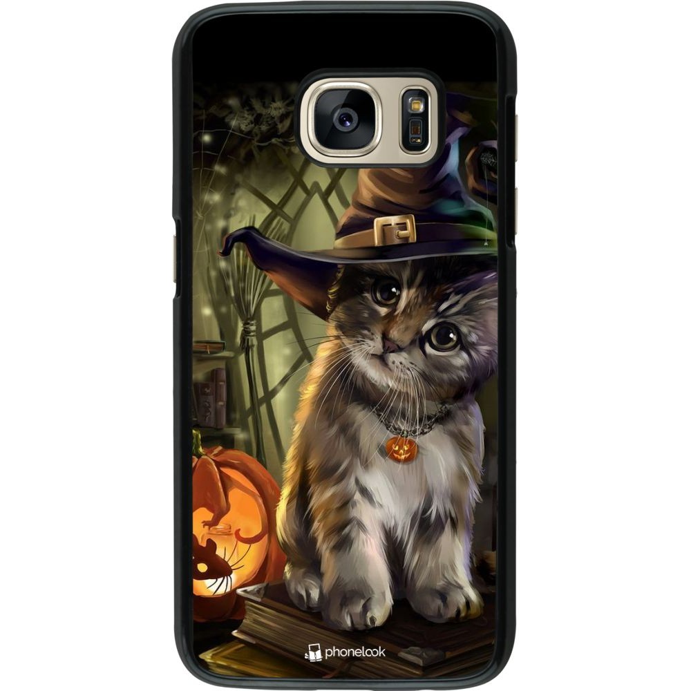 Hülle Samsung Galaxy S7 - Halloween 21 Witch cat