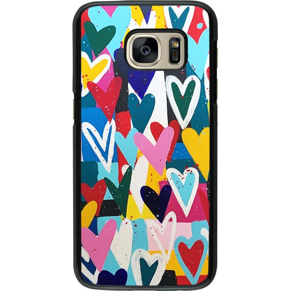 Hülle Samsung Galaxy S7 - Joyful Hearts
