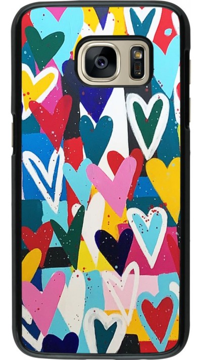 Coque Samsung Galaxy S7 - Joyful Hearts