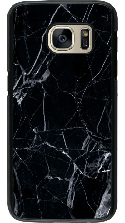 Hülle Samsung Galaxy S7 -  Marble Black 01