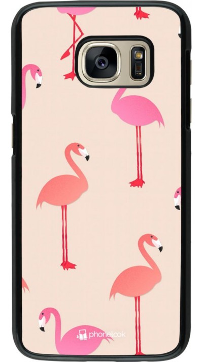 Coque Samsung Galaxy S7 - Pink Flamingos Pattern