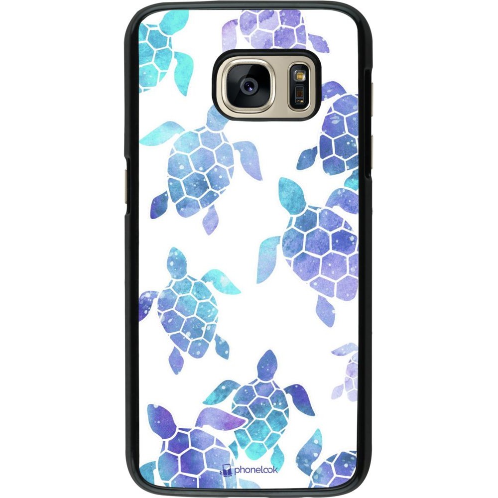 Coque Samsung Galaxy S7 - Turtles pattern watercolor