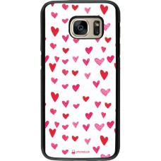 Hülle Samsung Galaxy S7 - Valentine 2022 Many pink hearts