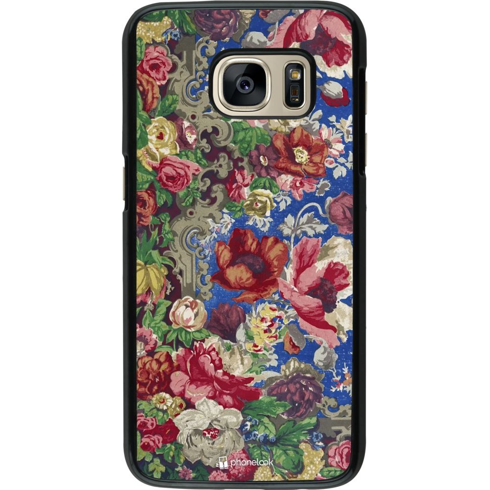 Hülle Samsung Galaxy S7 - Vintage Art Flowers