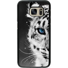 Hülle Samsung Galaxy S7 - White tiger blue eye