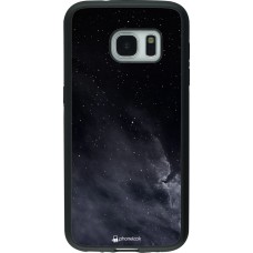 Coque Samsung Galaxy S7 - Silicone rigide noir Black Sky Clouds