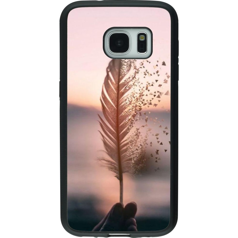 Coque Samsung Galaxy S7 - Silicone rigide noir Hello September 11 19