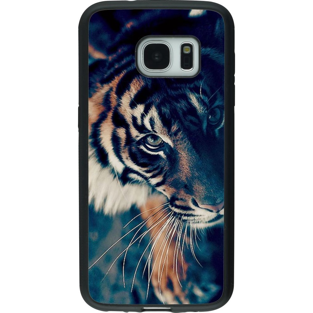 Coque Samsung Galaxy S7 - Silicone rigide noir Incredible Lion