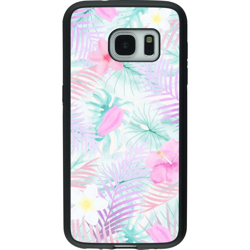 Coque Samsung Galaxy S7 - Silicone rigide noir Summer 2021 07