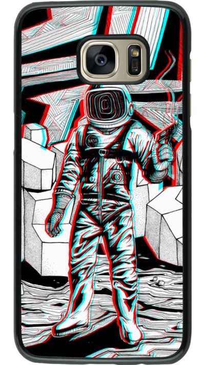 Coque Samsung Galaxy S7 edge - Anaglyph Astronaut