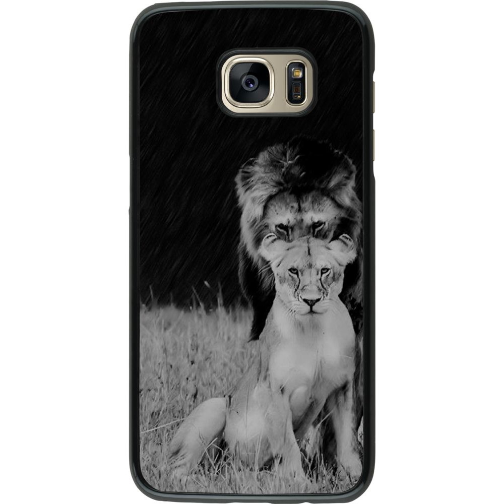 Coque Samsung Galaxy S7 edge - Angry lions