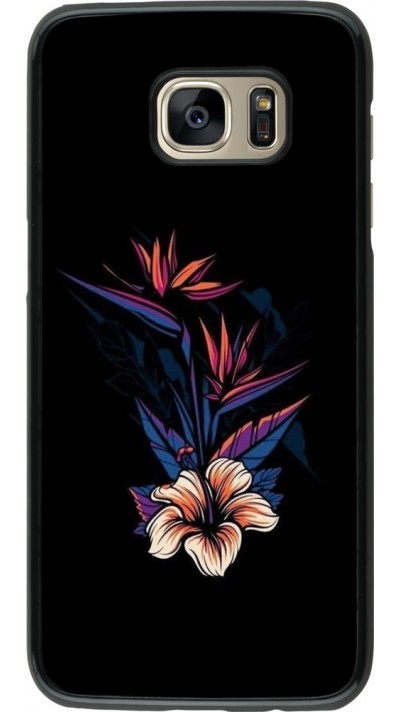 Coque Samsung Galaxy S7 edge - Dark Flowers