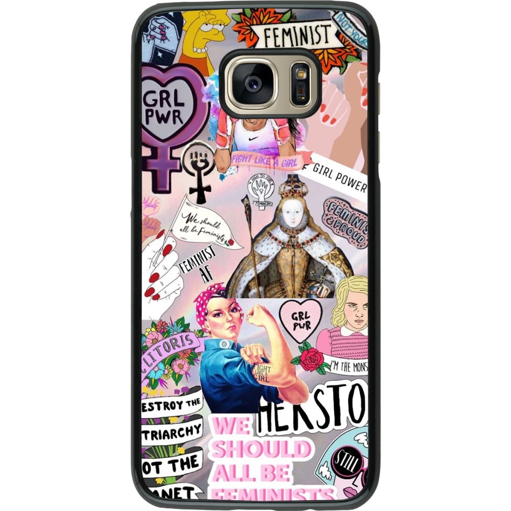 Coque Samsung Galaxy S7 edge - Girl Power Collage