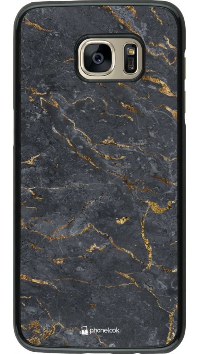 Coque Samsung Galaxy S7 edge - Grey Gold Marble