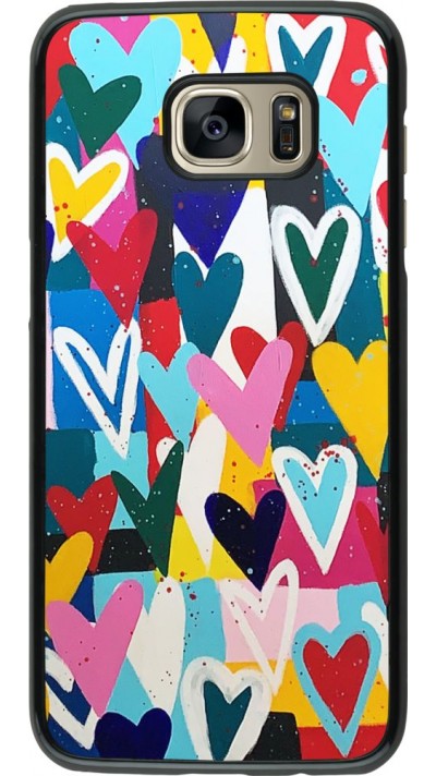Coque Samsung Galaxy S7 edge - Joyful Hearts