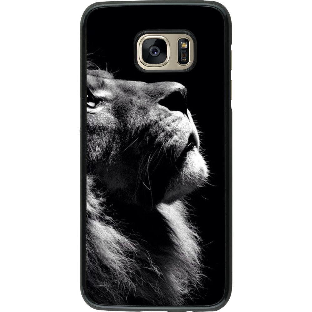 Coque Samsung Galaxy S7 edge - Lion looking up
