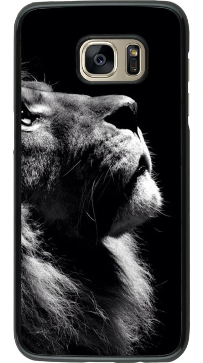 Coque Samsung Galaxy S7 edge - Lion looking up