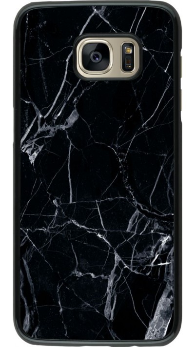 Coque Samsung Galaxy S7 edge -  Marble Black 01