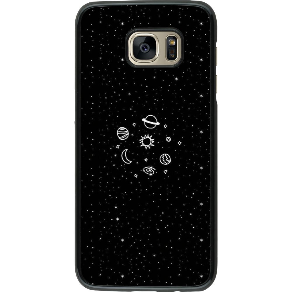 Coque Samsung Galaxy S7 edge - Space Doodle