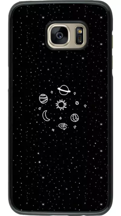 Coque Samsung Galaxy S7 edge - Space Doodle