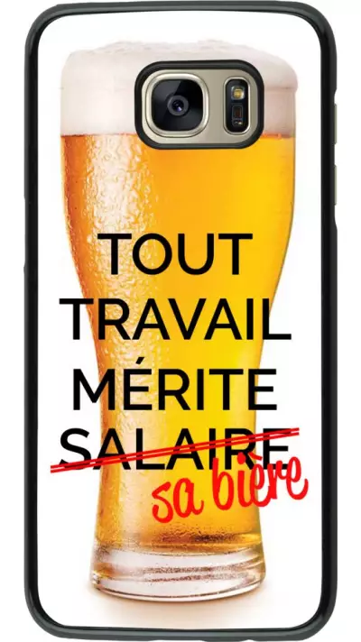 Coque Samsung Galaxy S7 edge - Tout travail mérite sa bière