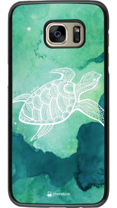 Hülle Samsung Galaxy S7 edge - Turtle Aztec Watercolor