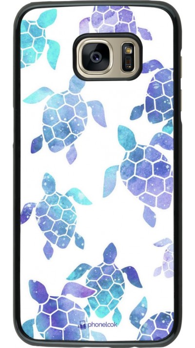 Coque Samsung Galaxy S7 edge - Turtles pattern watercolor