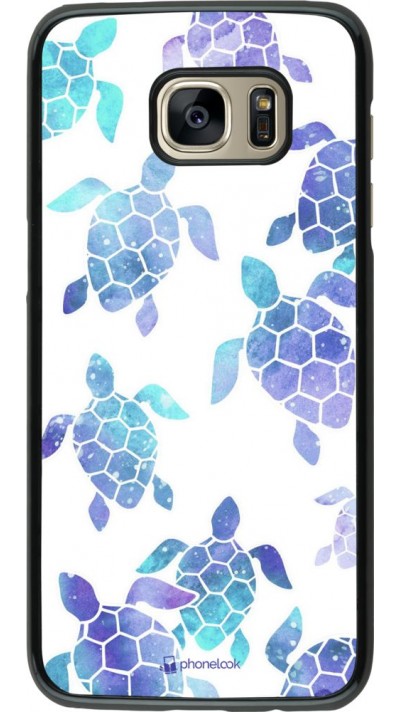 Hülle Samsung Galaxy S7 edge - Turtles pattern watercolor