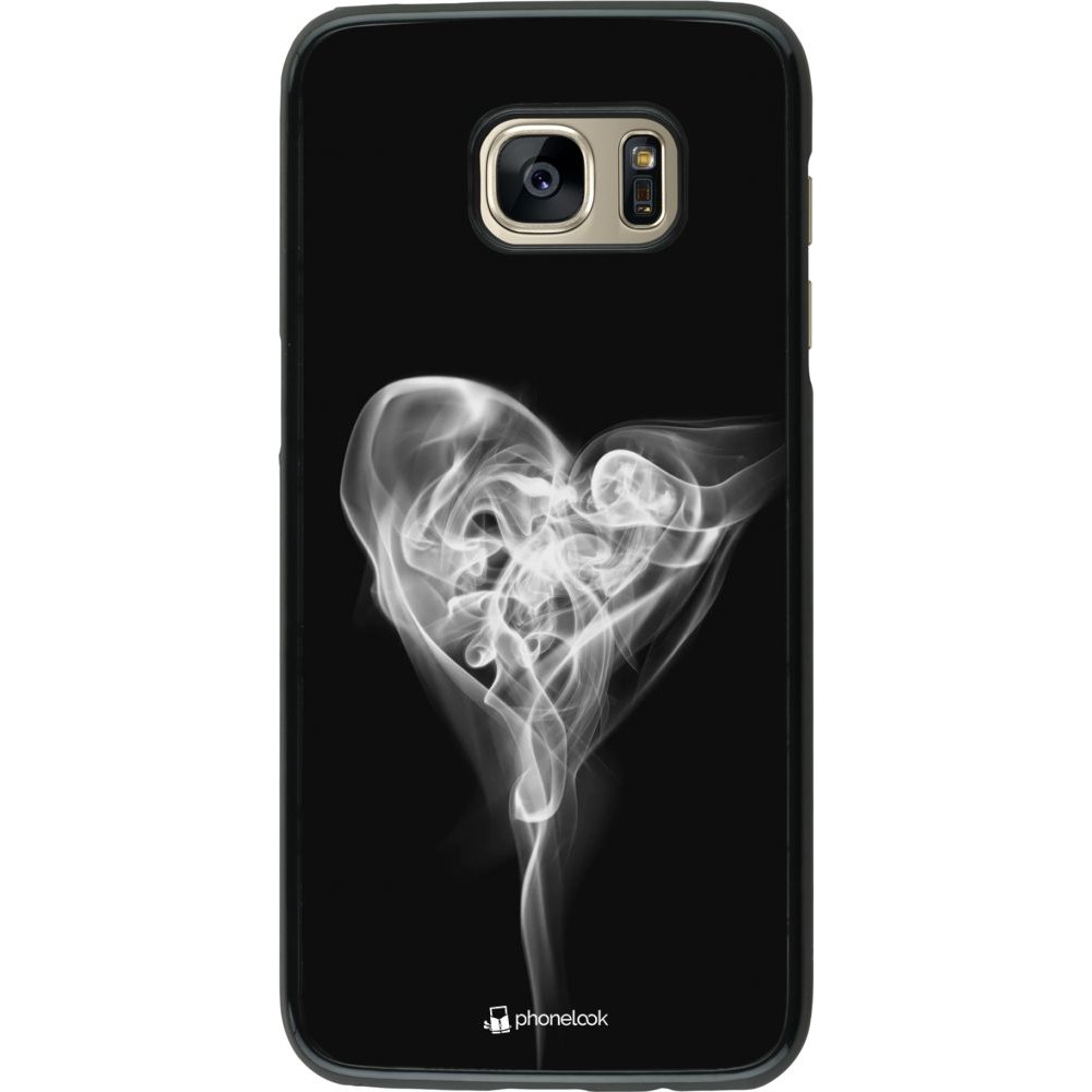 Hülle Samsung Galaxy S7 edge - Valentine 2022 Black Smoke