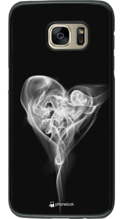 Hülle Samsung Galaxy S7 edge - Valentine 2022 Black Smoke