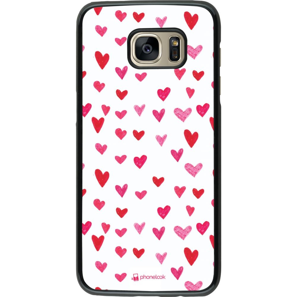 Coque Samsung Galaxy S7 edge - Valentine 2022 Many pink hearts