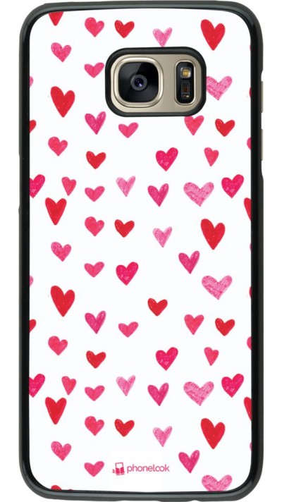 Hülle Samsung Galaxy S7 edge - Valentine 2022 Many pink hearts