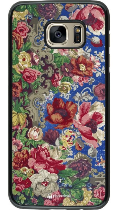 Coque Samsung Galaxy S7 edge - Vintage Art Flowers
