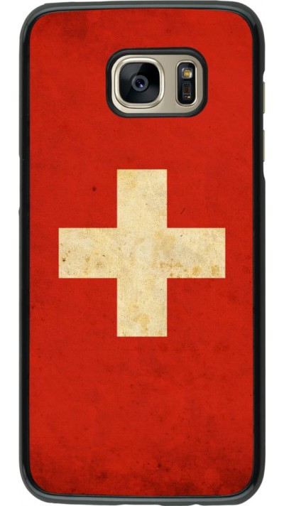 Coque Samsung Galaxy S7 edge - Vintage Flag SWISS