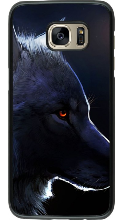 Coque Samsung Galaxy S7 edge -  Wolf Shape
