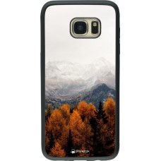 Coque Samsung Galaxy S7 edge - Silicone rigide noir Autumn 21 Forest Mountain