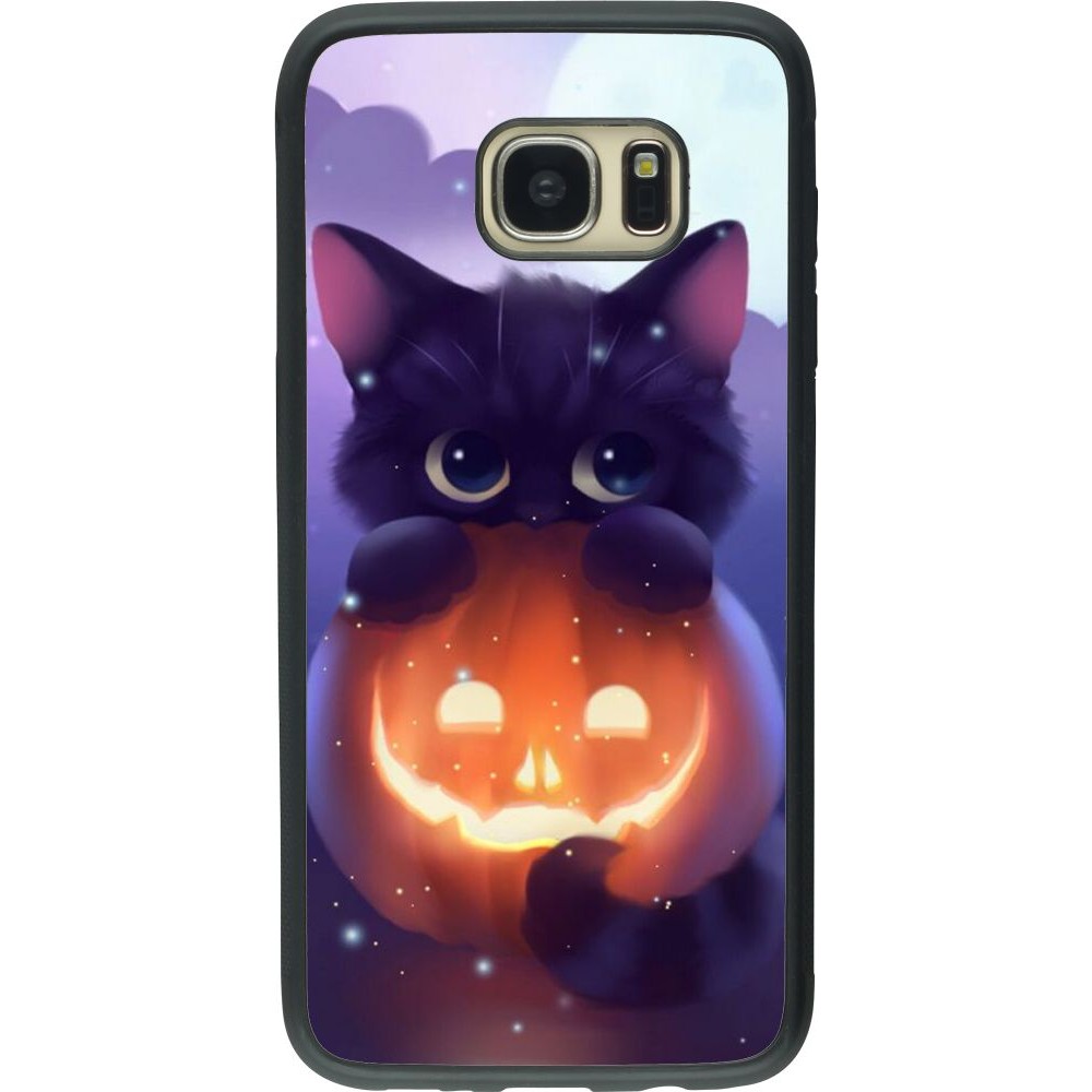 Coque Samsung Galaxy S7 edge - Silicone rigide noir Halloween 17 15