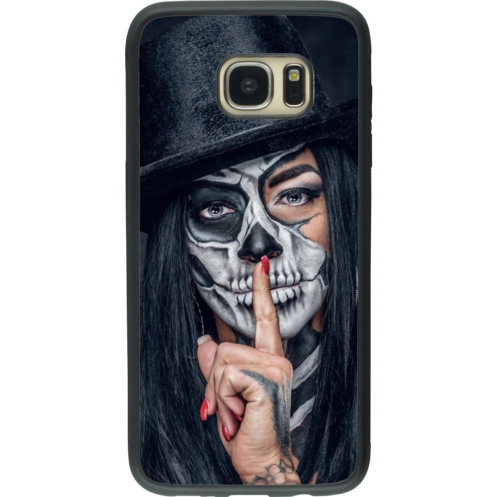 Coque Samsung Galaxy S7 edge - Silicone rigide noir Halloween 18 19
