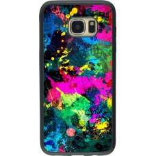 Hülle Samsung Galaxy S7 edge - Silikon schwarz splash paint