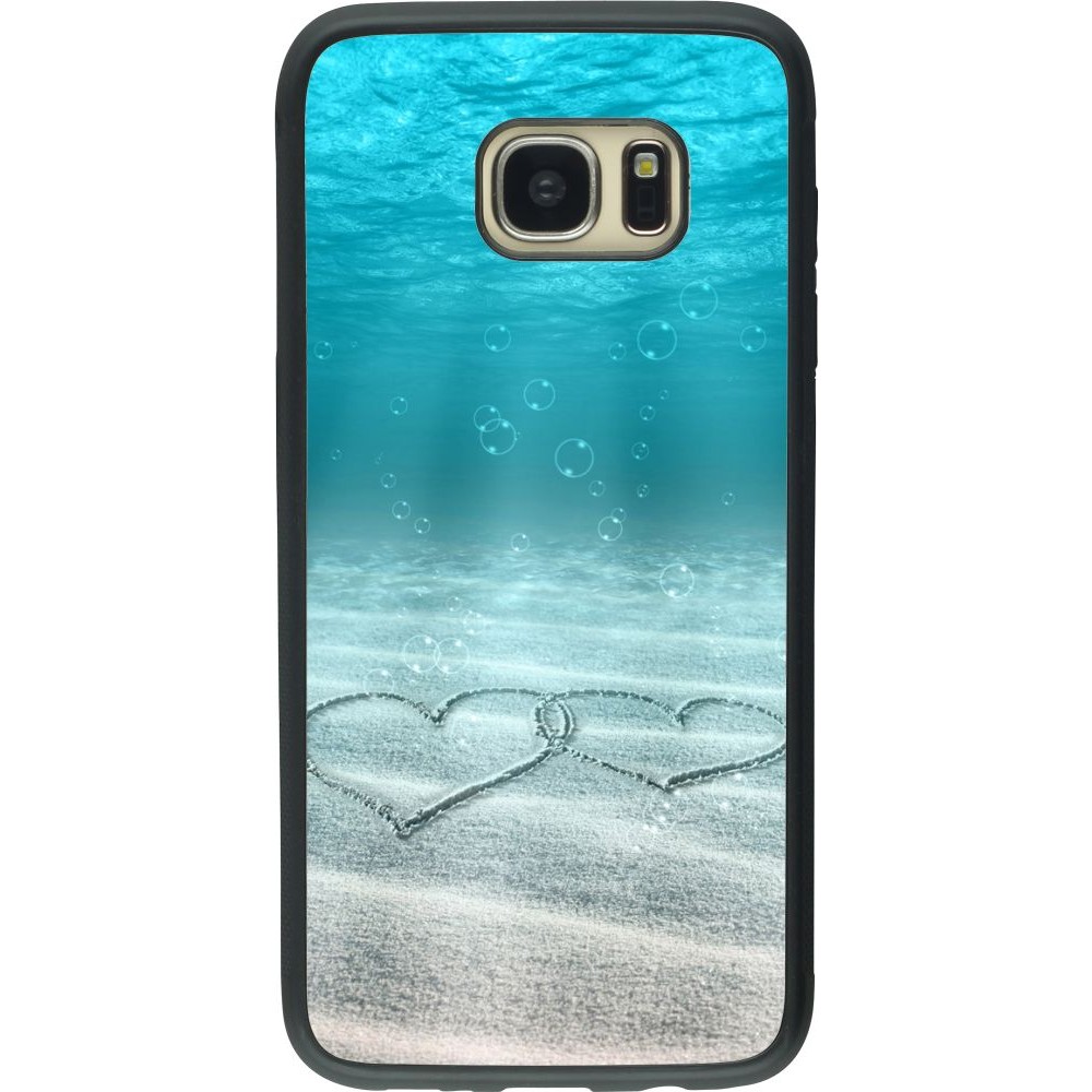 Coque Samsung Galaxy S7 edge - Silicone rigide noir Summer 18 19