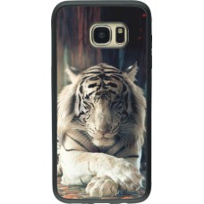 Hülle Samsung Galaxy S7 edge - Silikon schwarz Zen Tiger