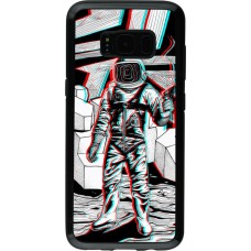 Coque Samsung Galaxy S8 - Hybrid Armor noir Anaglyph Astronaut