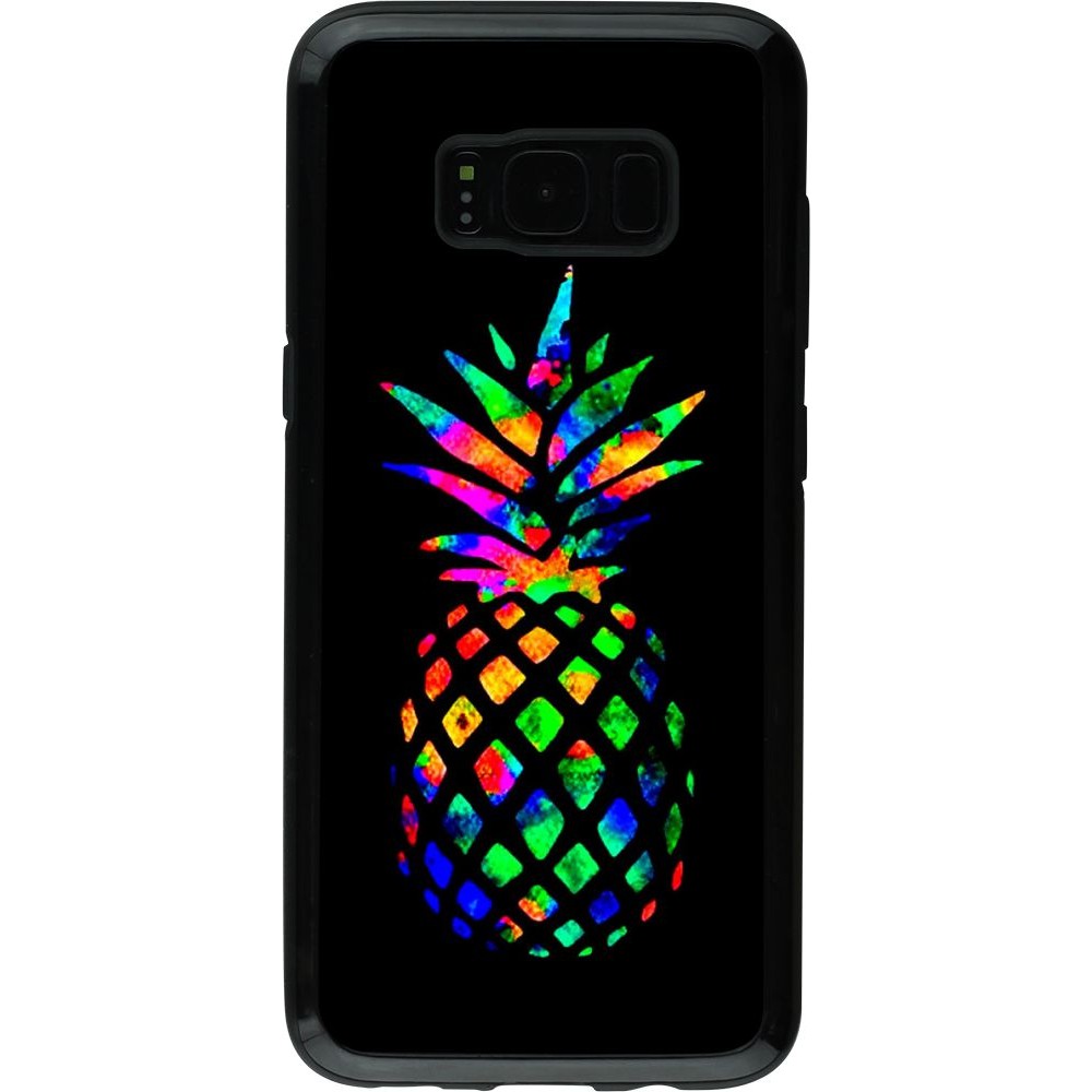 Coque Samsung Galaxy S8 - Hybrid Armor noir Ananas Multi-colors