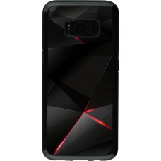 Coque Samsung Galaxy S8 - Hybrid Armor noir Black Red Lines